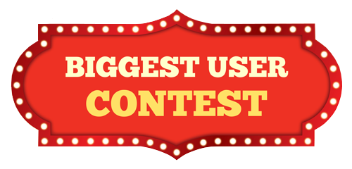 biggest user contest